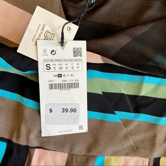 NWT Zara stripped top - Picture 3 of 5